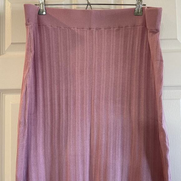 Abercrombie & Fitch ribbed knit skirt size XLP lavender - Picture 3 of 13